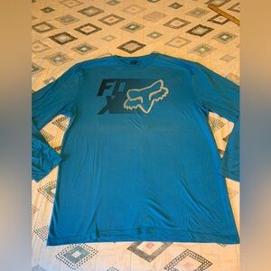Fox Racing Men's Teal Long Sleeve Tee